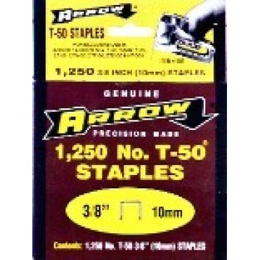 Arrow Fasteners 50624 1250PK 3/8 T50 STAPLE