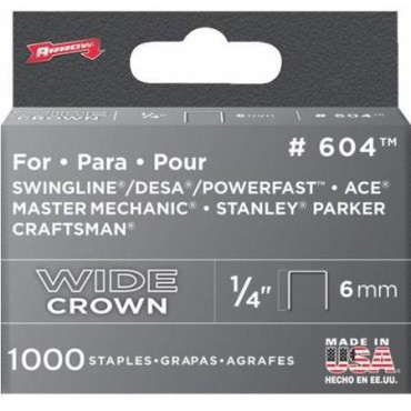 Arrow Fasteners 60430 1/4 1000PK HD STAPLES