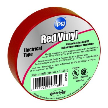 Intertape Polymer 4118 3/4x60 RED ELEC TAPE