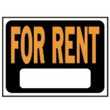 HY-KO 3005 9X12 FOR RENT PLAS SIGN