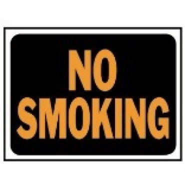 HY-KO 3013 9X12 NO SMOKING PLAS SIGN