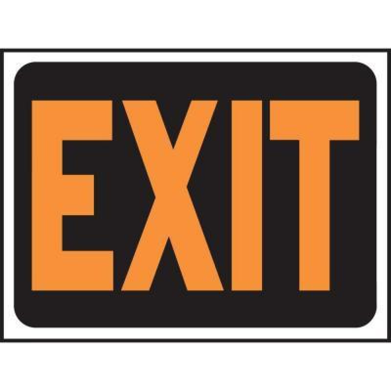 HY-KO 3003 9X12 EXIT PLASTIC SIGN