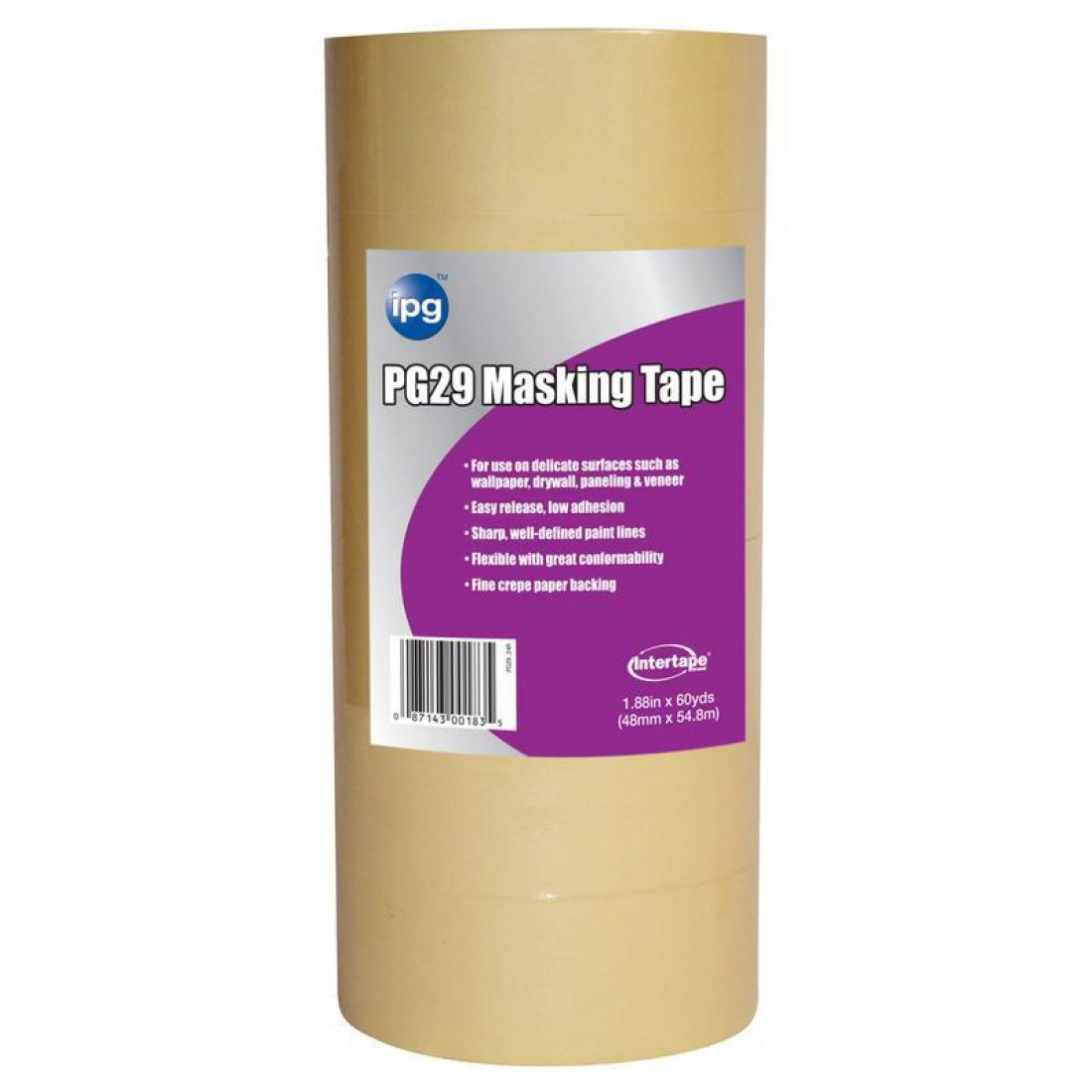 Wylaco Supply Intertape Polymer PG29 2X60YD LOW TACK MASKING