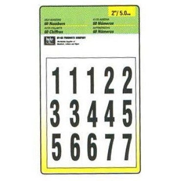 HY-KO MM-17N 2 BL/WH NUMBERS SET