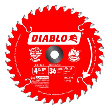 Diablo 4-3/8" x 36T Atb Cordless Trim Saw Blade