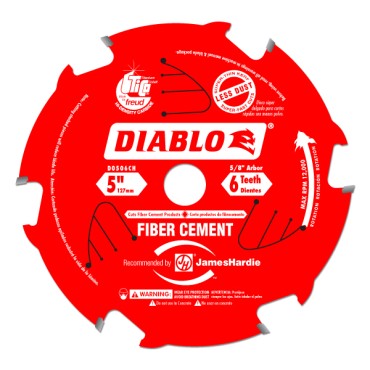 Diablo 5-inch 6 Teeth Fiber Cement Blade