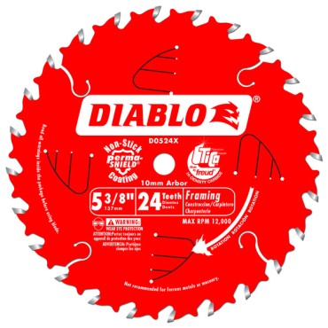 Diablo 5 3/8" X 24 Tooth X 10mm Trim