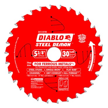 Diablo 5-3/8" x 30t Steel Demon Ferrous Cutting Saw Blade 