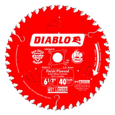 Diablo 6-1/2" x 40T x 5/8" Finishing Saw Blade
