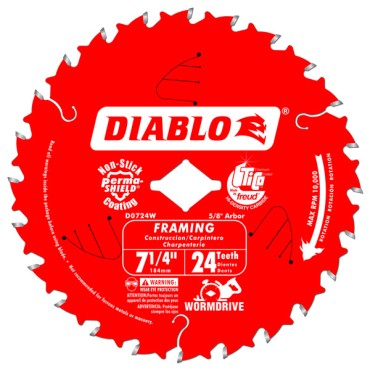 Diablo 7-1/4" X 24 Diamond-out Saw Blade