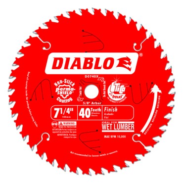 Diablo  7-1/4" x 40T x 5/8" Finishing Saw Blade