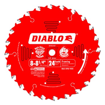 Diablo  8-1/4" x 24T x 5/8" Framing Saw Blade