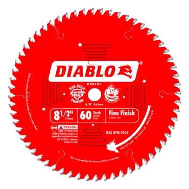 Diablo 8 1/2" X 60 Tooth X 5/8 Slide Miter
