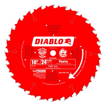 Diablo 10" X 24 Tooth X 5/8 Ripping/framing