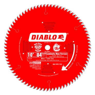 Diablo 10" X 84 Tooth X 5/8 Tcg Melamine/laminate