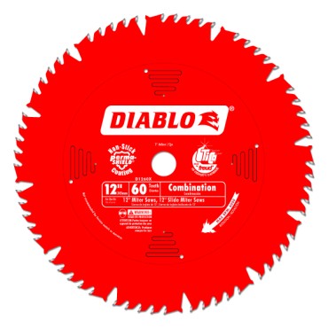 Diablo 12" X 60 Tooth X 1" Combination