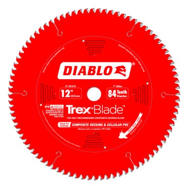 Diablo 12" X 84 Tooth X 1" Composite Decking