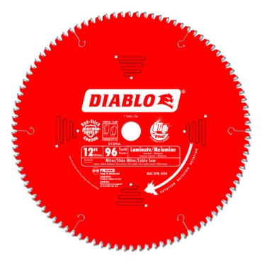 Diablo 12" X 96 Tooth X 1" Tcg Melamine/laminate
