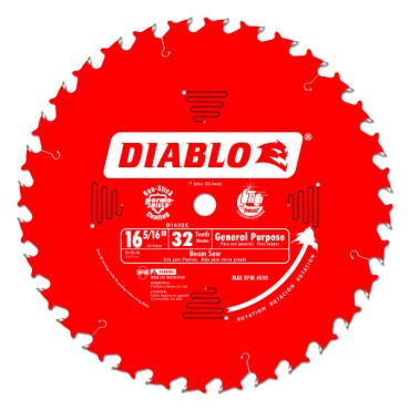 Diablo 16 5/16" X 32 Tooth X 1" Beamsaw