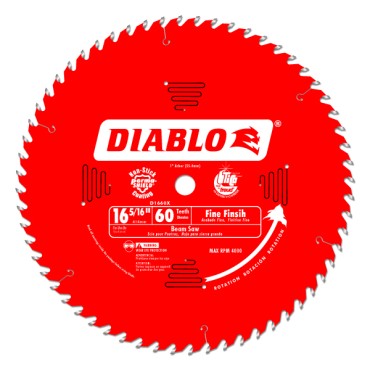 Diablo 16 5/16" X 60 Tooth X 1" Beamsaw