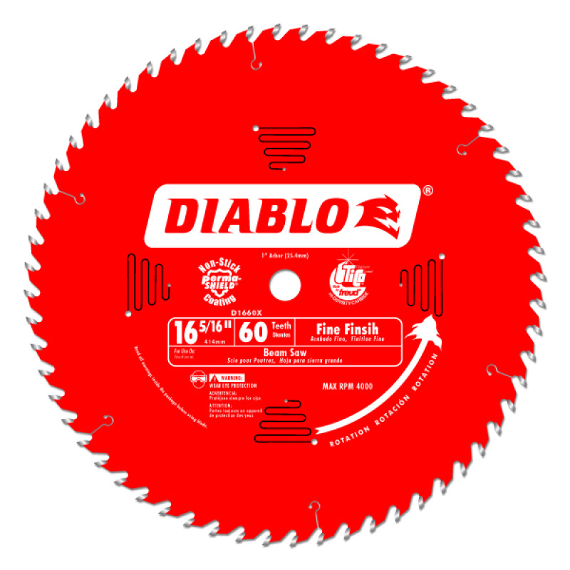 Diablo 16 5/16" X 60 Tooth X 1" Beamsaw