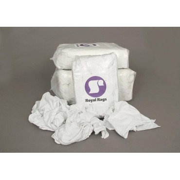 Reclaimed Textiles Company 8 Pound Bag White Wipers