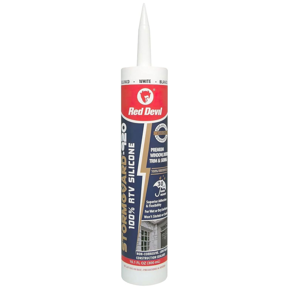 Red Devil 0780 WHITE STORM GUARD SILICONE CAULK