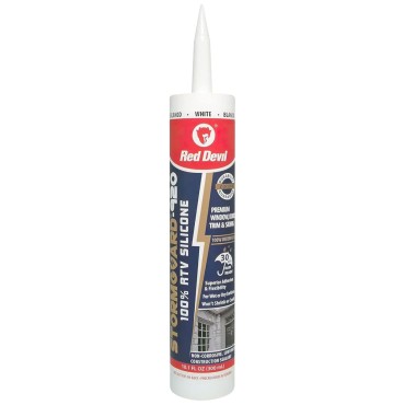 Red Devil 0780 WHITE STORM GUARD SILICONE CAULK