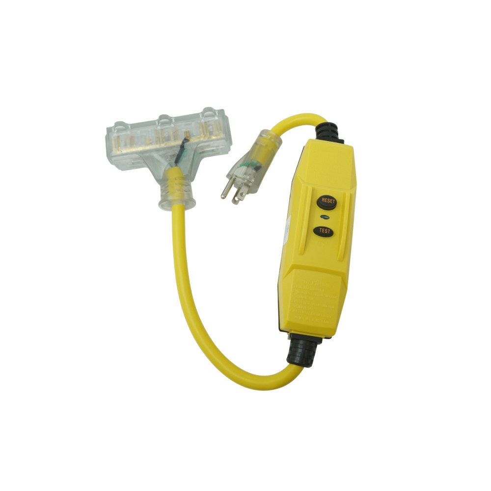 Southwire Shock Shield 15A Inline GFCI with 12/3 2' Cord