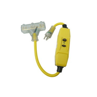 Southwire Shock Shield 15A Inline GFCI with 12/3 2' Cord