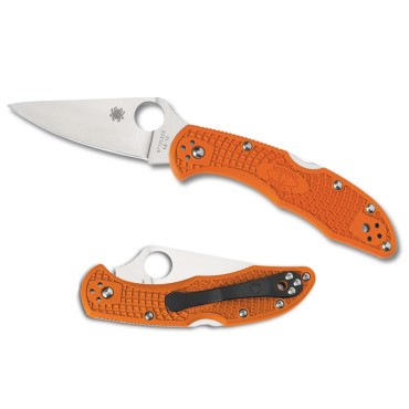 Spyderco C11FPOR Delica 4 Folding Knife Orange