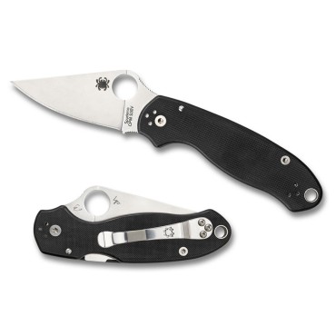 Spyderco Para 3 Compression Lock Folding Knife Plain Blade C223GP 