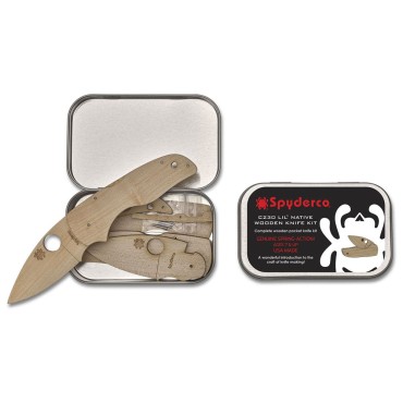 Spyderco C230 - Lil Native Wooden Knife Kit