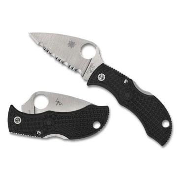 Spyderco Manbug Folding Knife Serrated Blade MBKLFS