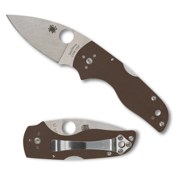 Spyderco Lil' Native Mid Back Lock Brown G-10 CPM 15V Sprint Run