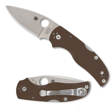 Spyderco Native 5 Brown G-10 CPM Sprint Run