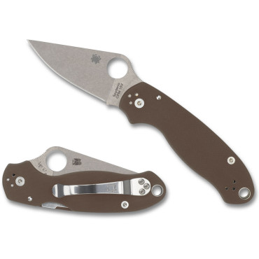 Spyderco C223GPBN15V PARA 3 BROWN G-10 CPM 15V SPRINT RUN