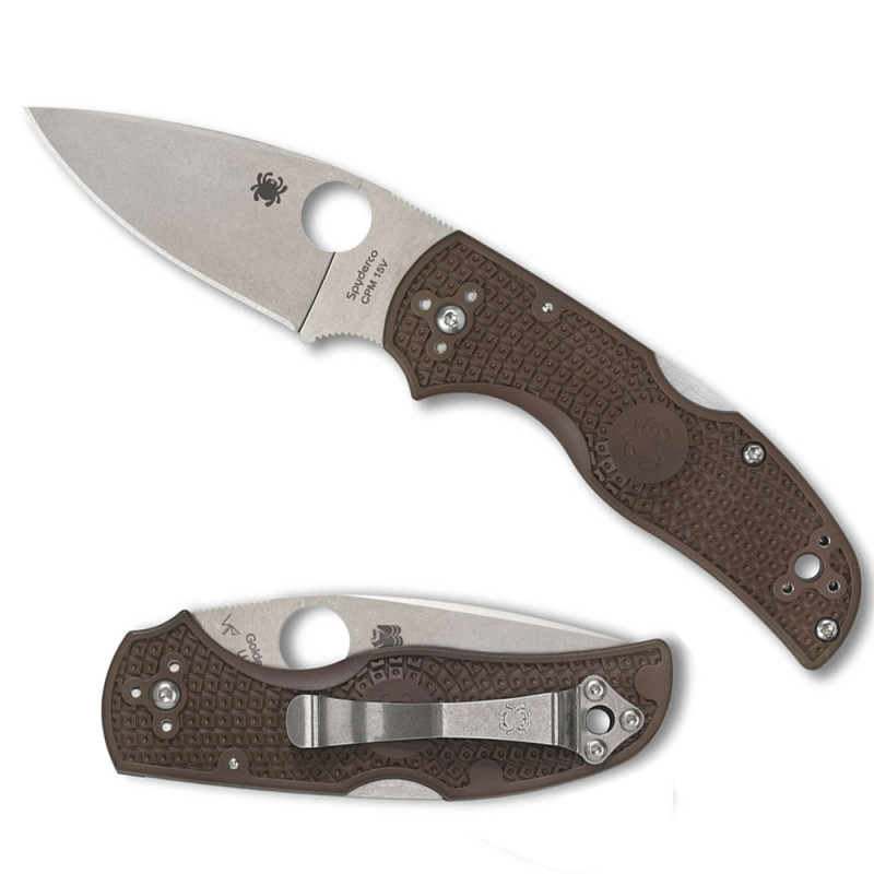 Spyderco Native 5 Lightweight Brown Sprint Run