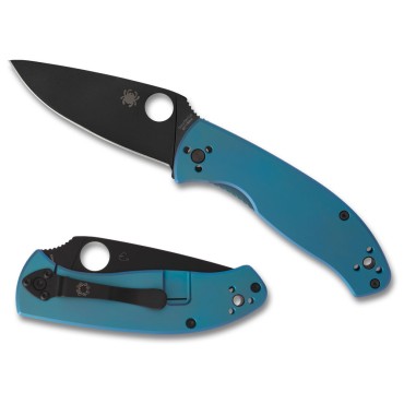 Spyderco Tenacious R.I.L. Blue Titanium Black Blade C122TIBLBKP