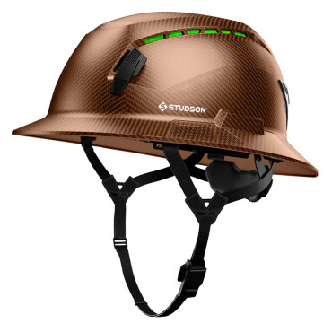 STUDSON SHK-1 Full Brim Vented Safety Helmet - Fiber Metal