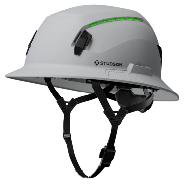 STUDSON SHK-1 Full Brim Vented Safety Helmet - Grey