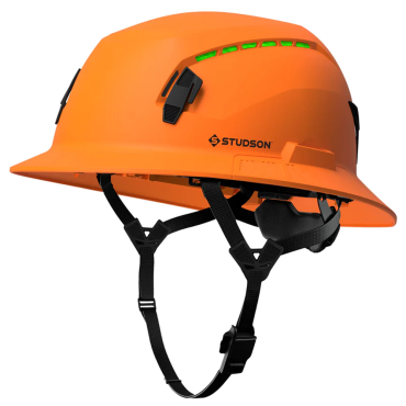 STUDSON SHK-1 Full Brim Vented Safety Helmet - Orange