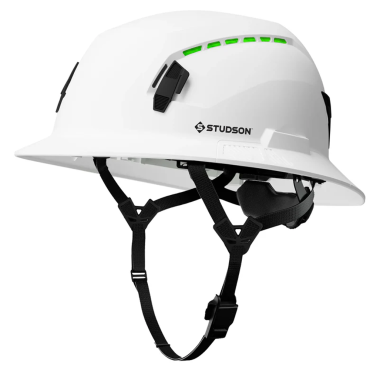 STUDSON SHK-1 Full Brim Vented Safety Helmet - White