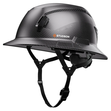 STUDSON SHK-1 Full Brim Non-Vented Safety Helmet - Carbon