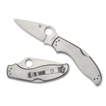 Spyderco C261P UpTern Folding Knife 2.84" Satin Plain Blade