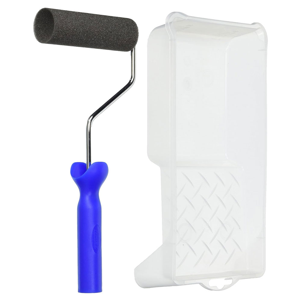Work Tools Whizz 57614 4" SPONGE ROLLER/PAN SET