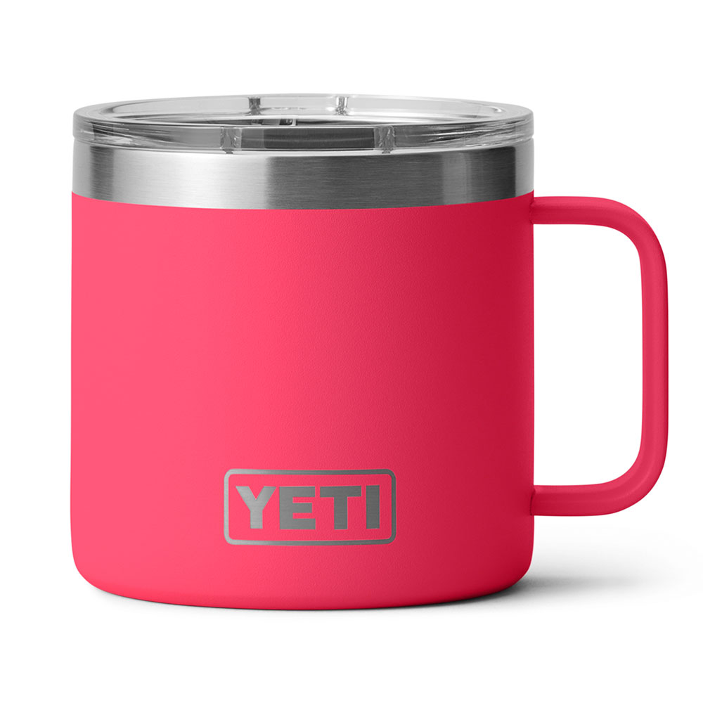 YETI 35 oz POWER PINK STRAW LID Rambler Mug Cup Handle Limited