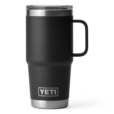 YETI Rambler 20 oz Travel Mug with Stronghold Lid Black