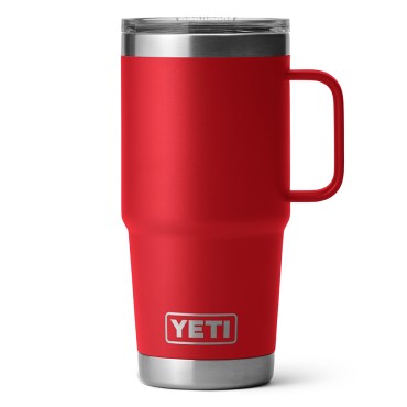 YETI Rambler 20 oz Travel Mug with Stronghold Lid Rescue Red