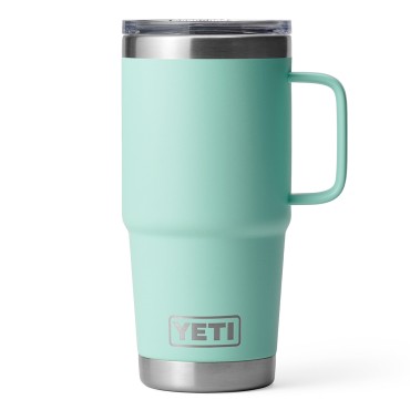 YETI Rambler 20 oz Travel Mug with Stronghold Lid Seafoam